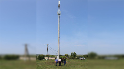 В кантемировском селе Куликовка установили вышку сотовой связи