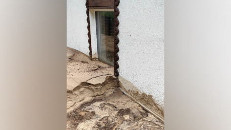 Сход селя затронул два дома под Воронежем