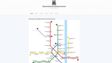 Неизвестные создали шуточный сайт воронежского метрополитена