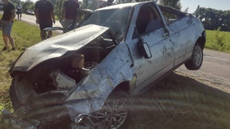 В Воронежской области водитель «Приоры» вылетел с трассы в кювет и погиб