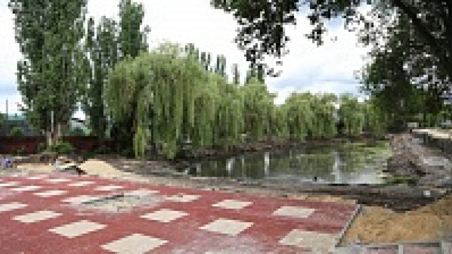 Воронежские службы очистили от ила озеро в сквере «Чайка»