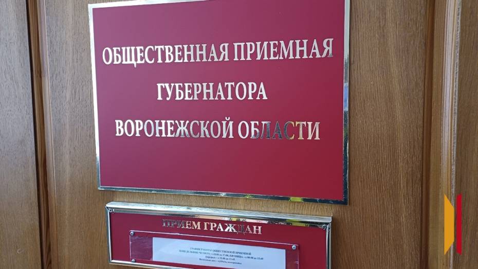 В общественную приемную воронежского губернатора за год обратились 82 хохольца