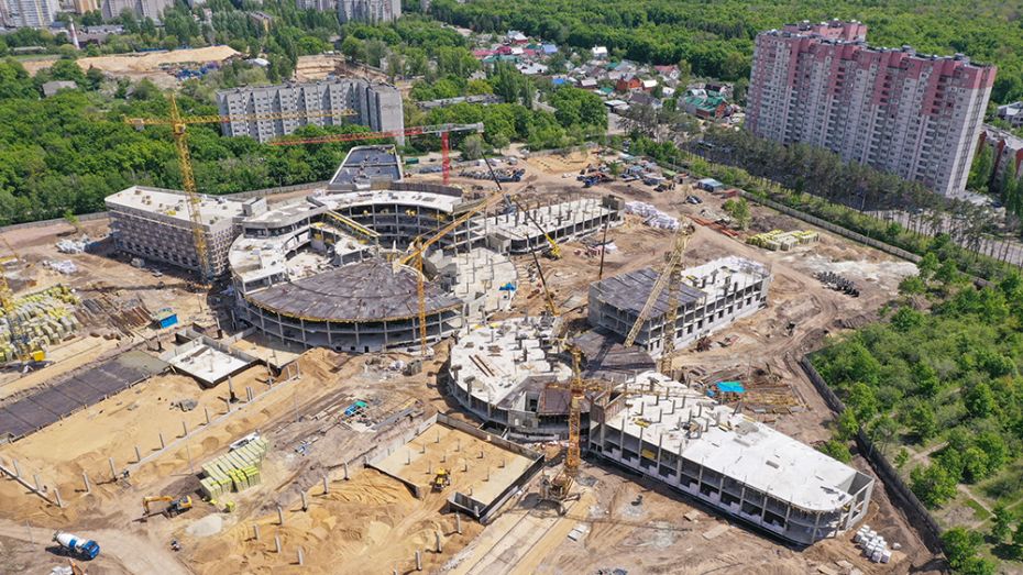 Контуры корпусов мегашколы в Воронеже достроят до конца 2022 года