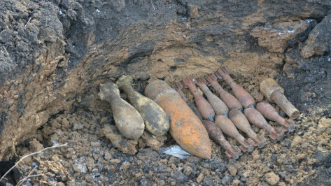 В Острогожском районе спасатели уничтожили 66 боеприпасов времен войны