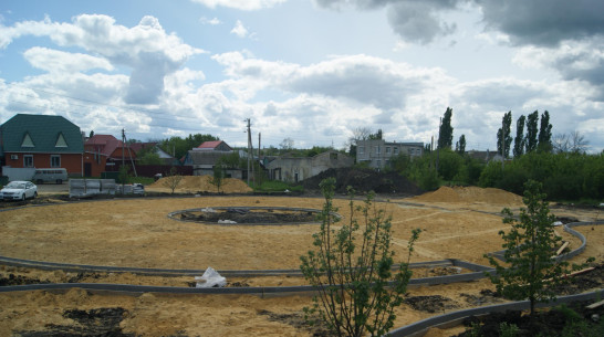 В Воробьевке начали строить новый сквер