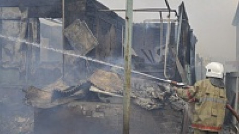 В Воронеже в Масловке при пожаре пострадали люди