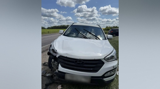 В Воронежской области Hyundai врезался в мотоцикл: пострадали 2 человека