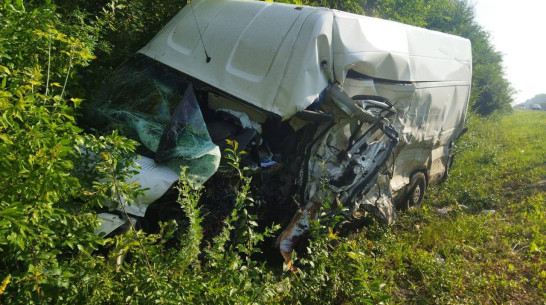 В Воронежской области 5 человек пострадали в жестком столкновении Nissan и микроавтобуса