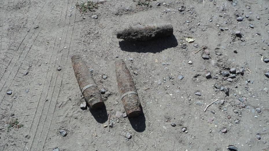 В Рамонском районе нашли снаряды времен войны