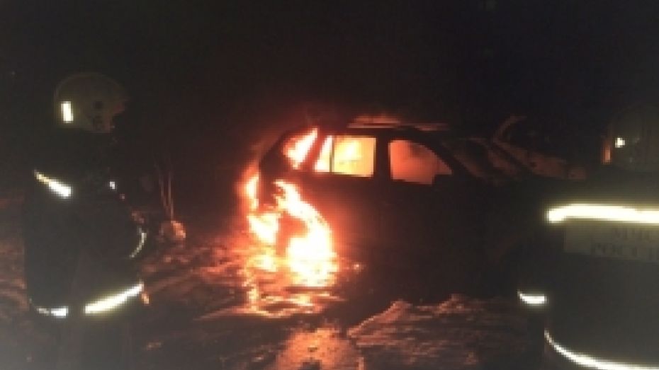 В Северном микрорайоне Воронежа сгорели BMW и Nissan