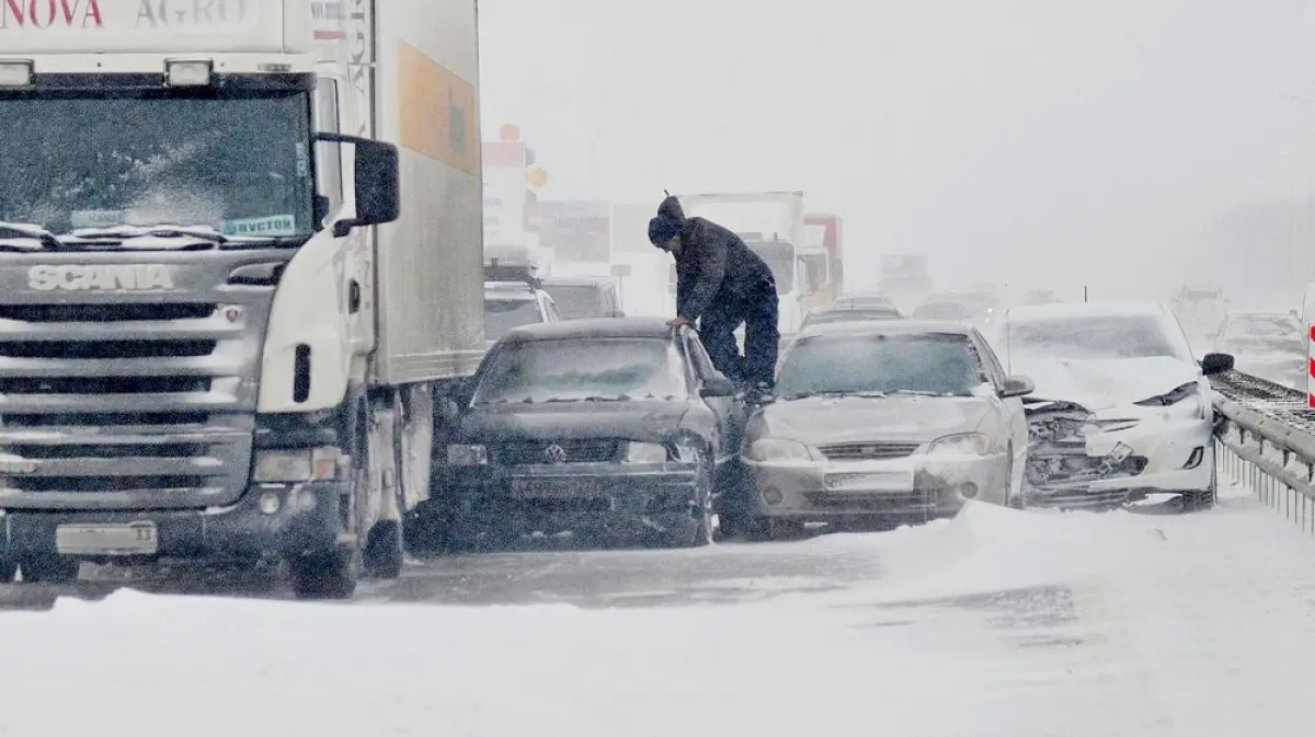 На трассе «Дон» под Воронежем случился транспортный коллапс (ФОТО)