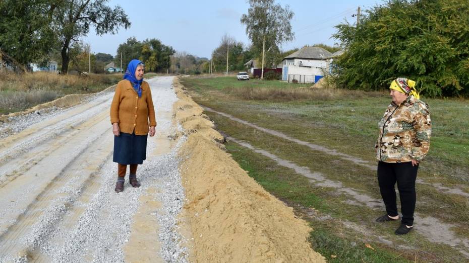 Дорогу с твердым покрытием за 6,5 млн рублей впервые сделают в репьевском хуторе Дракино