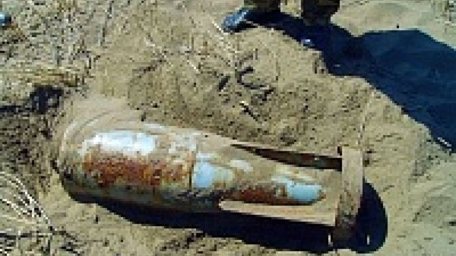 Под Воронежем строители нашли 250 боеприпасов, в том числе авиабомбу