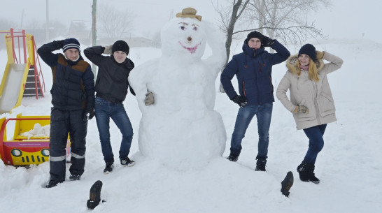 В каменском селе впервые провели конкурс снеговиков