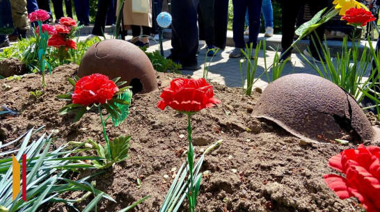 Останки 15 бойцов ВОВ перезахоронили под Воронежем