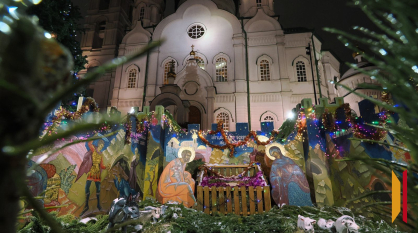 Губернатор Александр Гусев и председатель областной думы Юрий Матузов поздравили воронежцев с Рождеством