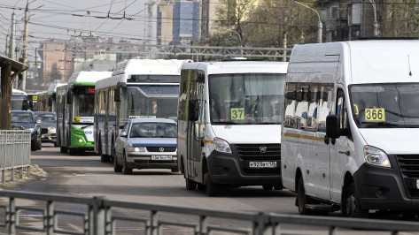 Количество маршруток в Воронеже уменьшили после падения пассажиропотока
