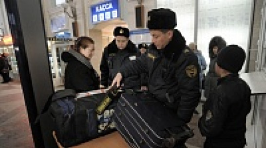 Полиция на транспорте: на вокзалах Воронежской области работают группы кинологов, ведется тщательный досмотр пассажиров