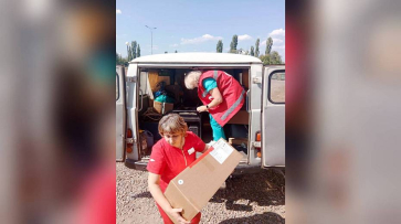 В таловский ПВР передали гуманитарную помощь для жителей Курской области