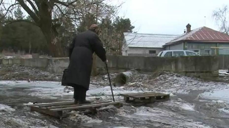 В Нововоронеже Аленовский ручей затопил огороды и подвалы домов частного сектора