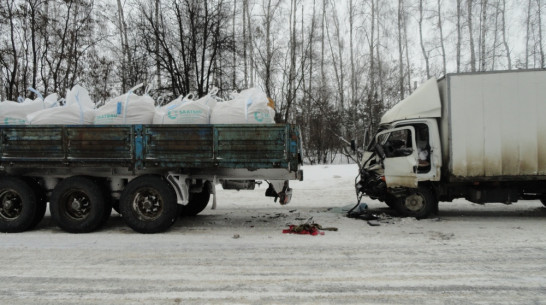 В Рамонском районе столкнулись КамАЗ и Hyundai