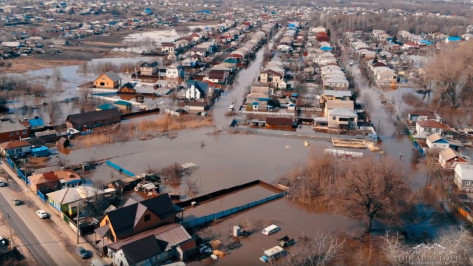 Паводок в Калаче Воронежской области сняли на видео с высоты