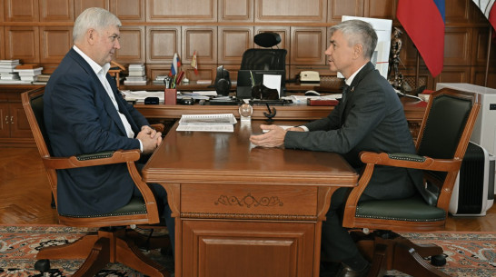 Губернатор Воронежской области встретился с депутатом Госдумы Евгением Ревенко