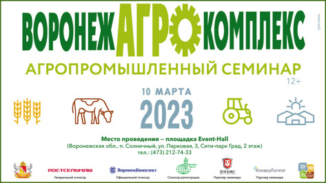 На семинаре «Воронежагрокомплекс-2023» обсудят развитие сельхозсектора в новых условиях