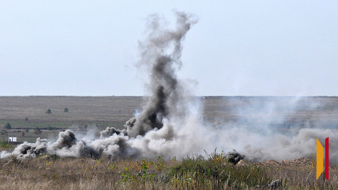 Расчет аварийно-спасательной службы взорвал снаряд и гранату под Воронежем