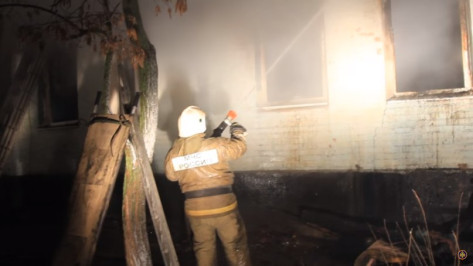 В сети появилось видео пожара в воронежском психоневрологическом интернате
