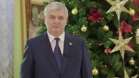 Губернатор Александр Гусев поздравил воронежцев с Новым годом: видео