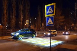 Еще 7 пешеходных переходов в Воронеже оборудуют подсветкой