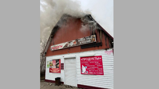 В Терновке загорелся продуктовый магазин
