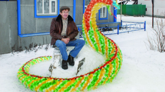 В Калаче появился снежный змей