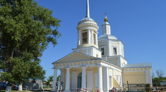 В репьевском селе завершилась реставрация старинного храма федерального значения