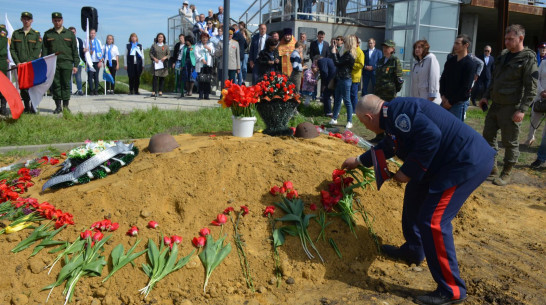 В Верхнемамонском районе перезахоронили останки 153 солдат Великой Отечественной войны