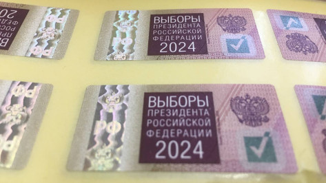 Воронежский облизбирком получил специальные марки для бюллетеней на выборах президента РФ