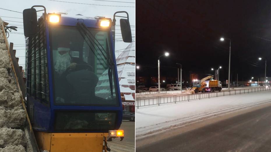 Воронежские коммунальщики вывезли более 10 тыс кубометров снега с улиц города
