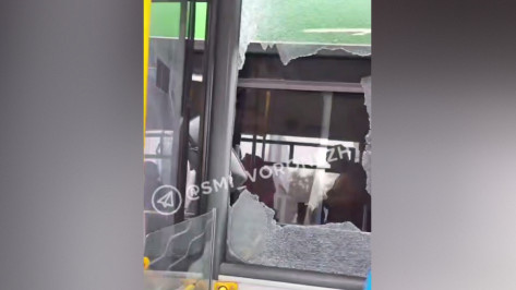В Воронеже гонки маршруток закончились разбитыми стеклами и травмами детей