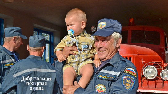 В Воронежской области добровольная пожарная команда совершила первый официальный выезд