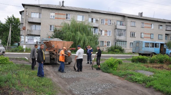 В Эртиле  в рамках областной  программы отремонтируют дворовые проезды