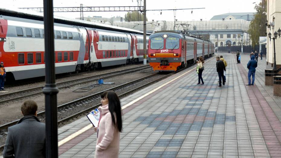 Из-за остановки грузового состава в Воронежской области задержали 2 поезда