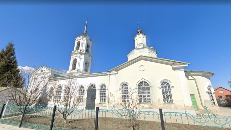 В Воронежской области согласовали проект реставрации церкви XVIII века