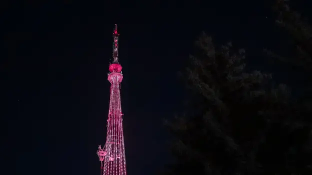 Световое шоу с салютом из цветов украсит телебашню в Воронеже 8 марта
