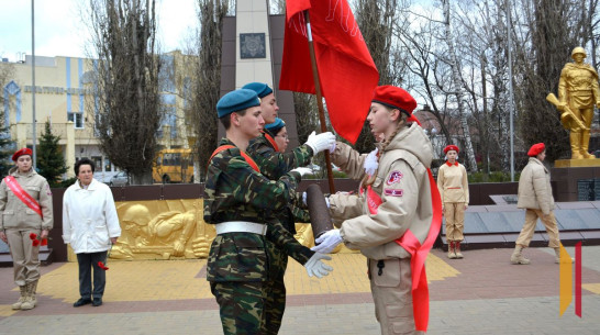 В Воробьевку доставили символы регионального проекта «Эстафета Памяти «Во Славу Победы!»