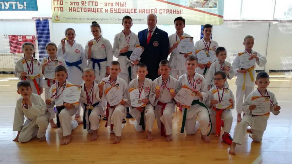 Панинские каратисты завоевали 10 золотых медалей на областных соревнованиях