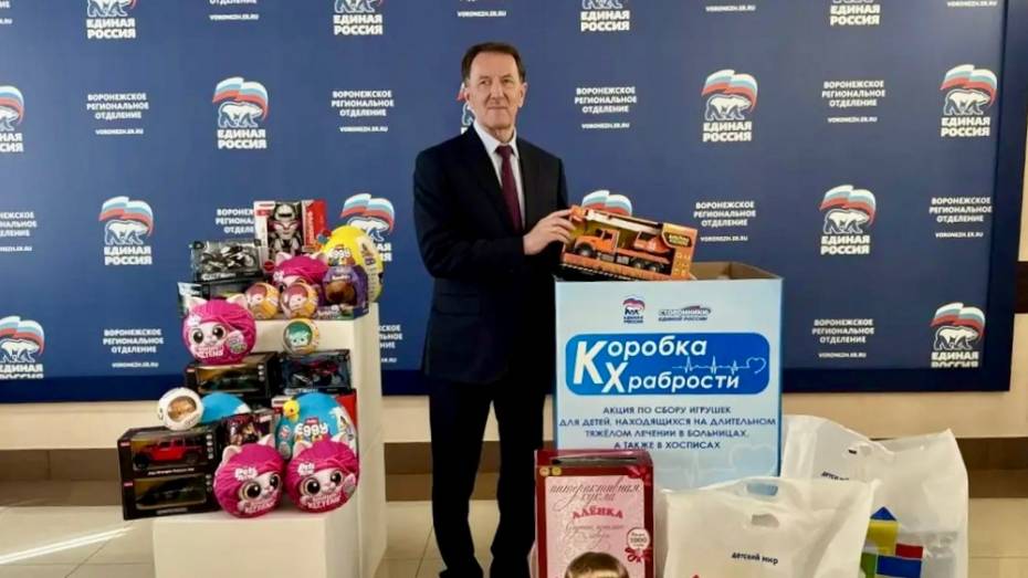Вице-спикер Госдумы Алексей Гордеев принял участие в акции «Коробка храбрости» в Воронеже