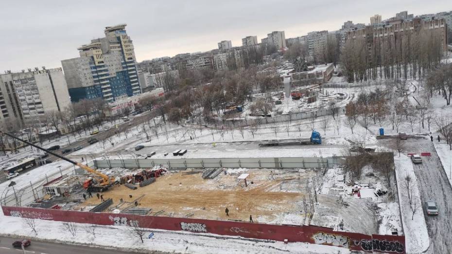 В Воронеже завершили демонтаж катка «Северное сияние»