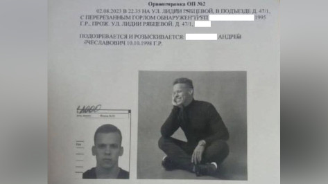 Появилась ориентировка на возможного убийцу девушки в Воронеже
