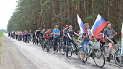 В Павловском районе прошел велопробег, посвященный Дню Победы